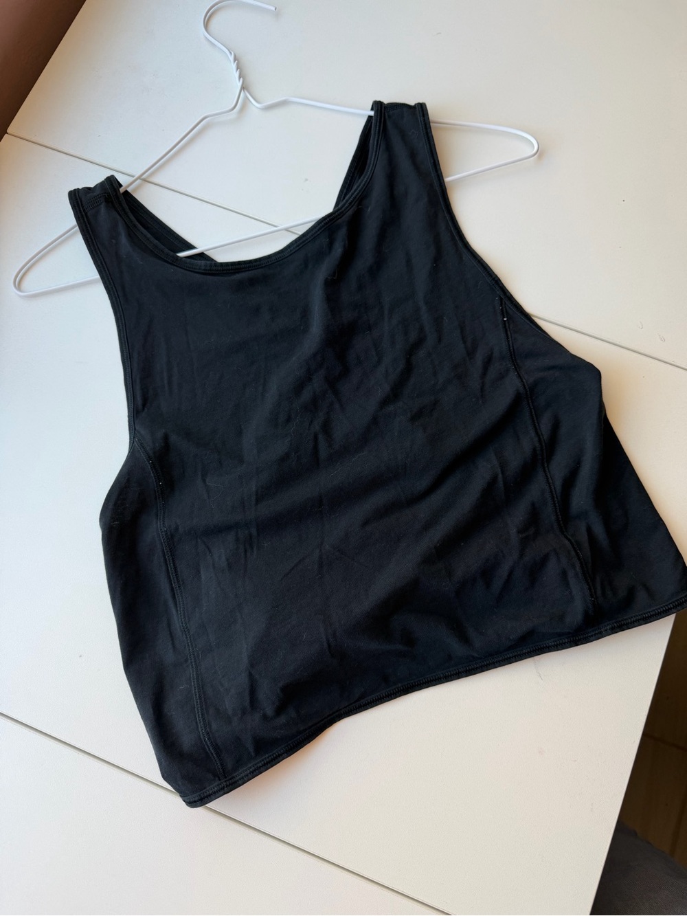 lululemon athletica Black Crop Tank Top